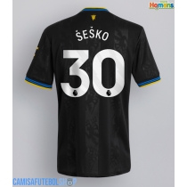 Camisa de time de futebol Manchester United Benjamin Sesko #30 Replicas 3º Equipamento 2025-26 Manga Curta